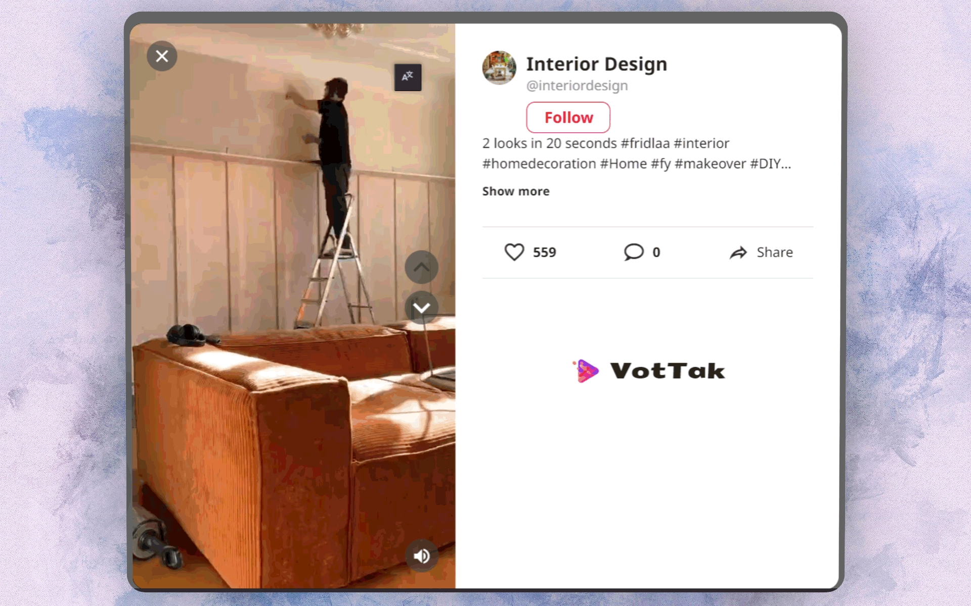 Vídeos de decoración de interiores en vottak.